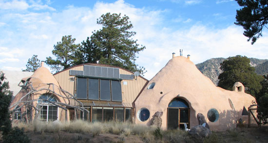 Finished earthbag building